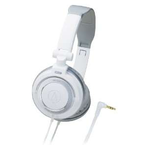  Audio Technica ATH SJ55 WH White Portable Headphones 