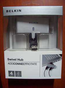 Belkin 4 Port Swivel USB Hub   F5U415PNew in Box  