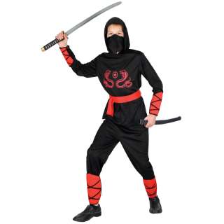 New Ninja Warrior Martial Arts Master Boys Teen Fancy Dress Halloween 