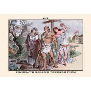  Puck Magazine Hercules at the Cross Roads 12x18 Giclee on 
