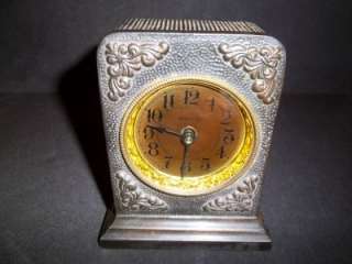 Antique Ironclad Westclox Alarm Mantle Clock Running Pat Dates 1902 