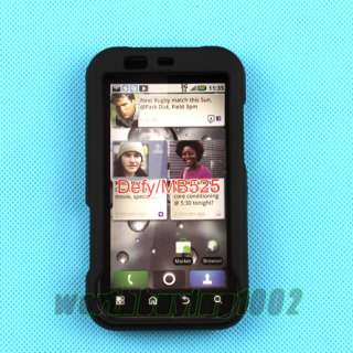 New Black Hard Case Cover for Motorola Defy MB525 Phone  