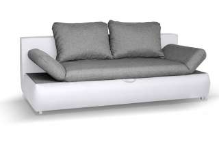 NEU Design  Schlafsofa FEDERKERN Sofa Couch Bettsofa SHINE weiss 