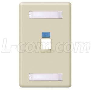  L com MWP Angled Entry Keystone Wall Plate System with 