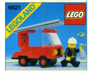 LEGO 6621 Camion Autoscala Pompieri Legoland City Giocattolo