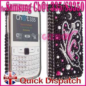 DIAMOND BLING CASE COVER FOR SAMSUNG CHAT CH@T335 S3350