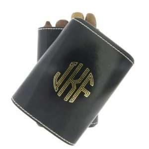 New   Todd Black Leather Cigar Case   VCASE702  Kitchen 