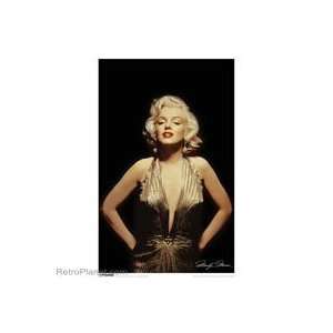 Marilyn Monroe Gold Dress Poster 