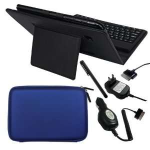  Black Leather Case With Bluetooth Keyboard + Black Touch Screen 
