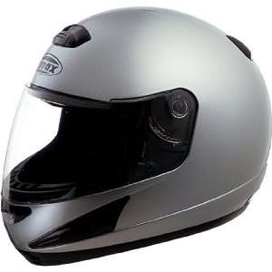 GMAX GM38 Solid Mens Street Motorcycle Helmet   Dark Metallic Silver 