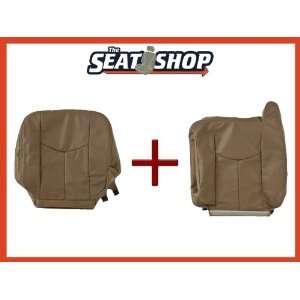  03 04 05 06 Chevy Silverado Med Neutral Leather Seat Cover 