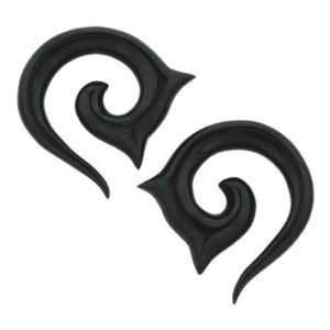   Black Water Buffalo Horn Spirals   BY2A Industrial Strength Jewelry