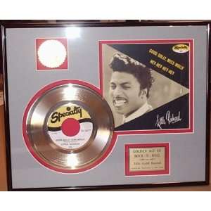 Little Richard Good Golly Miss Molly Framed 24kt Gold Record Rare 