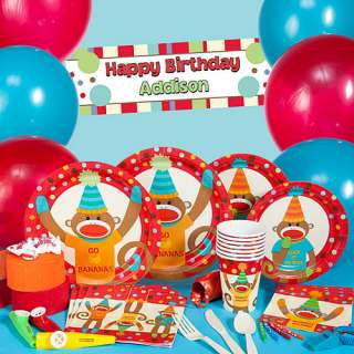 Monkey Birthday Party on Sock Monkey Party Supplies  Sock Monkey Birthday Party Supplies