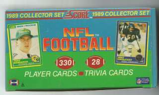 1989 SCORE FACTORY FOOTBALL SET 330 CARDS  