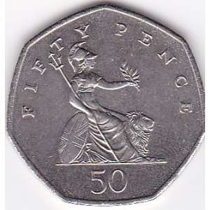  1997 Great Britain 50 Pence Coin: Everything Else