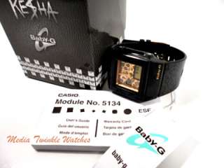 New Casio Baby G BGA200KS 1E Limited KESHA Edition Black/Gold Watch 