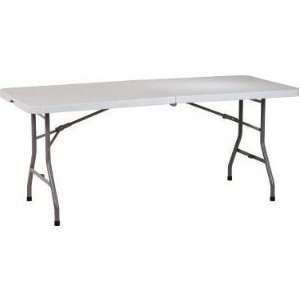  4 Foot Solid Plastic Folding Table