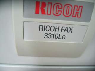 Ricoh 3310Le Fax Heavy Duty Laser Facsimile Machine  