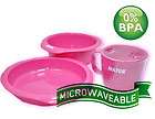   FEEDING SET 3M+BPA FREE MICROWAVEABLE CUP PLATE SOUP BOWL FULL SET