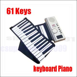 61 keys midi digital roll up soft keyboard piano s028