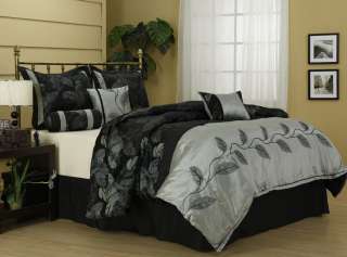 Napa Embroidery 7pc Comforter Set NEW Queen Size  