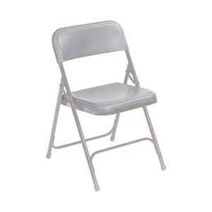  Lightweight Plastic Folding Chair   Grey/Grey (Grey Plastic 