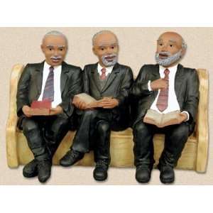  African American Church Pews Figurines Deacons Board 