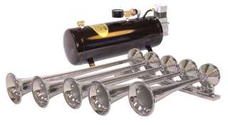   AH500F 5 Trumpet Train Horn with 110 PSI Onboard Air System  