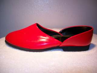 DUNHILL Vtg 70s Mens RED Euro Disco Patent SHOES Sz 8  