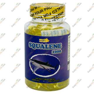 Bottles Squalene Shark Liver Oil 1000 MG 100 Softgels, FRESH + FREE 
