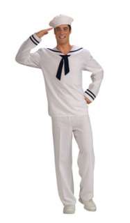 Anchors Away Sailor White Mens Adult Halloween Costume  