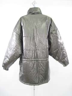 ANDREW MARC Mens Gunmetal Puff Zip Up Jacket Coat Size L  