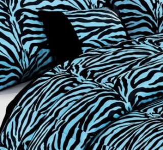   Zebra Print Animal Style Queen size Comforter set bedding bed in a bag