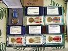 LOT OF 6 MILITARY MERIT MEDALS RIBBONS 
