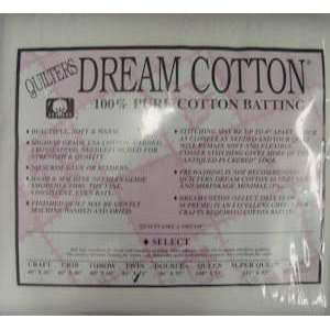 NT639 Quilters Dream Select Cotton Quilt Batting White Double Bed Size 