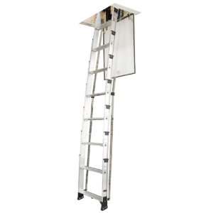   Aluminum Universal Telescoping Attic Ladder, 10 Foot