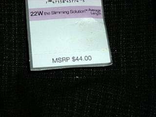 Sag Harbor Slimming Solution Women Plus Pants~$44~NWT