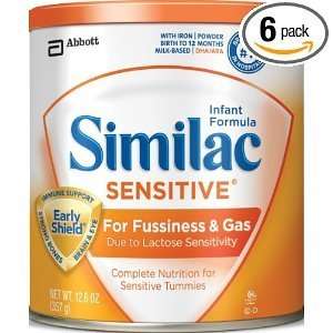    Similac Sensitive Infant Formula with Iron Powder   6 Pack: Baby