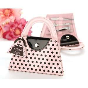   Polka Purse Manicure Set   Baby Shower Gifts & Wedding Favors: Baby