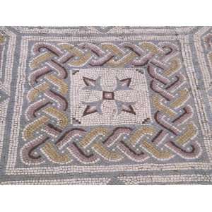  Mosaic Tile Floor in Roman Ruins, Conimbriga, Portugal 
