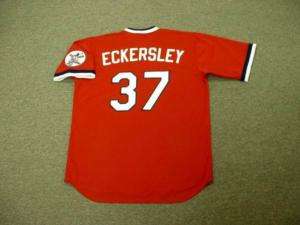 DENNIS ECKERSLEY Indians 1975 THROWBACK Jersey LARGE  
