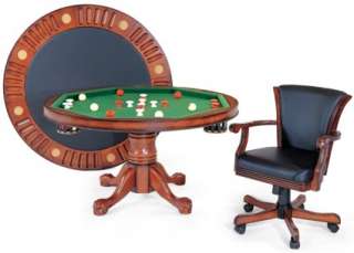   Bumper Pool, Poker & Dining + 4 Matching Chairs by Berner Billiards