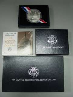 1994 Capitol Bicentennial Uncirculated Silver Dollar  