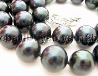  gems info fresh water cultured pearl round black pearl good quality 
