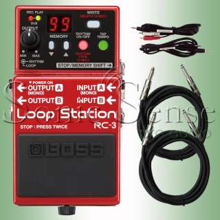 Boss RC3 RC 3 Loop Station Guitar Stomp Pedal Recorder EXTENDED 