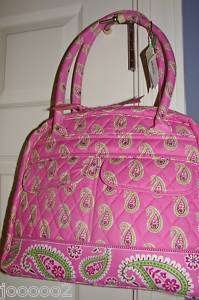 NeW Bermuda Pink Vera Bradley Bowler Handbag Tote Bag  