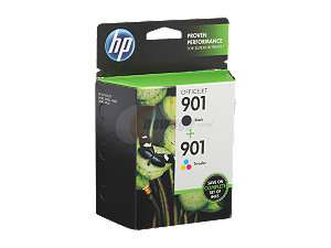 HP 901 Black/Tri color Officejet Ink Cartridge Combo Pack (CN069FN#140 