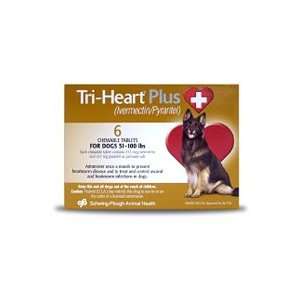  Tri Heart Plus For Dogs 51 100lbs 12 Month Supply Pet 