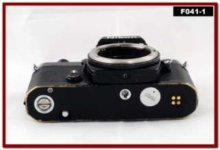 Black Nikon FE SLR manual focus film camera; new seals CLA warranty 